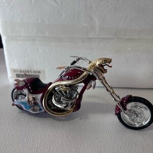 The Bradford Exchange Limited Edition Copper Head handpainted motorcycle w/ COA